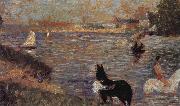 Georges Seurat Underwater Horse oil on canvas